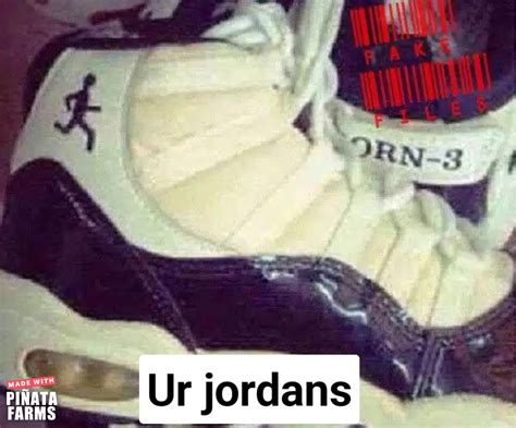 fake nike jordan meme|funny knock off jordans.